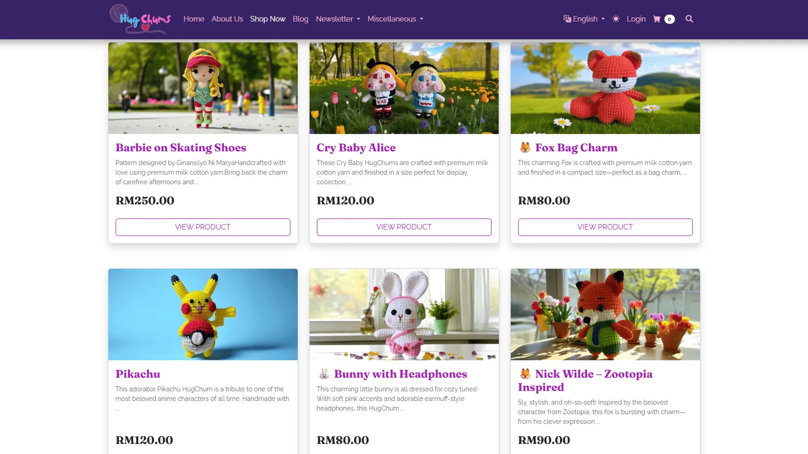 HugChums store