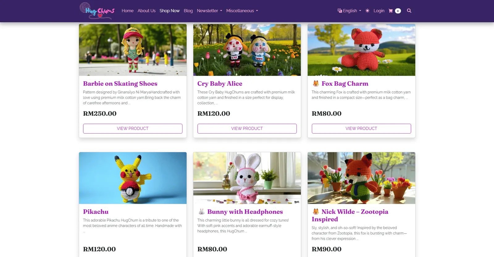 HugChums store