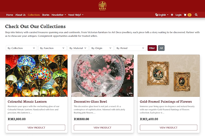 Antique Store Products