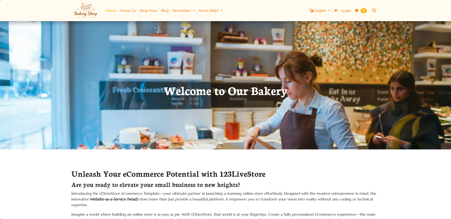 Bakery Store WaaS (Default Language: English)