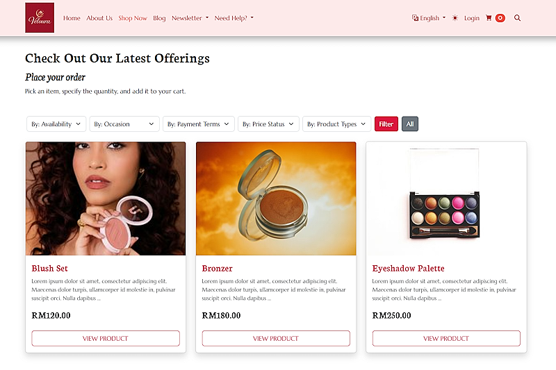 Beauty Store Products