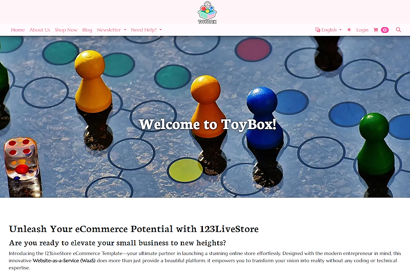 Toys Store WaaS (Default Language: English)