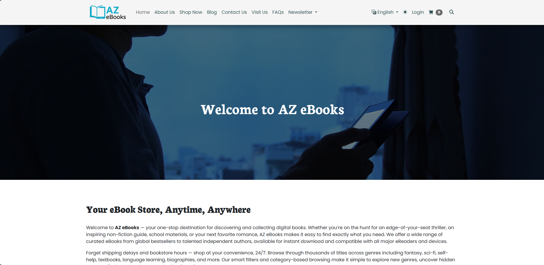 EBooks Store WaaS (Default Language: English)