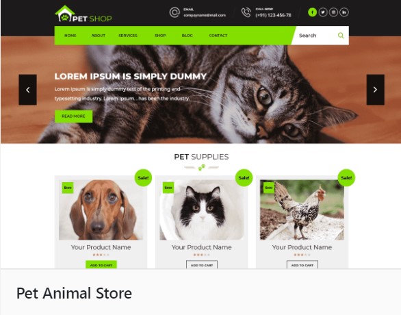 WaaS Template for a Pet Store